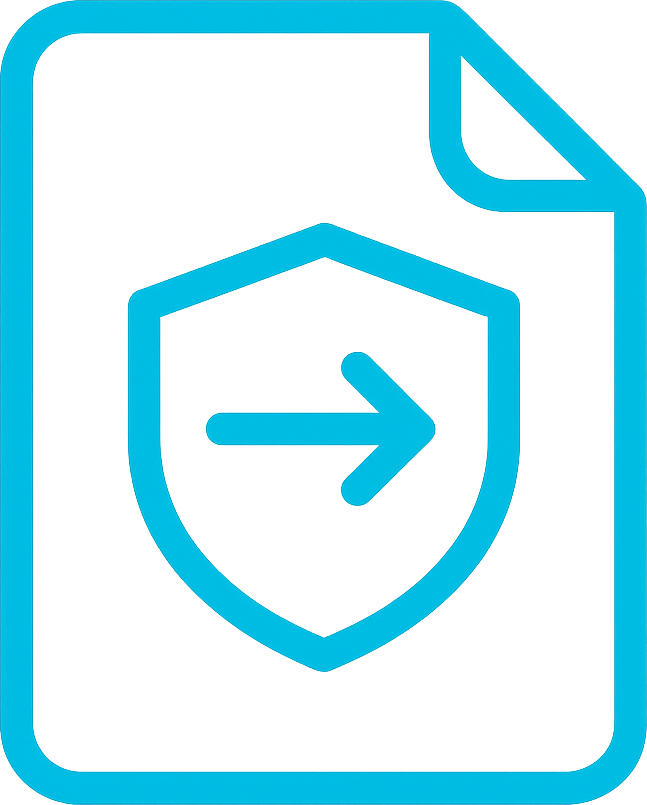 Secure submission document icon