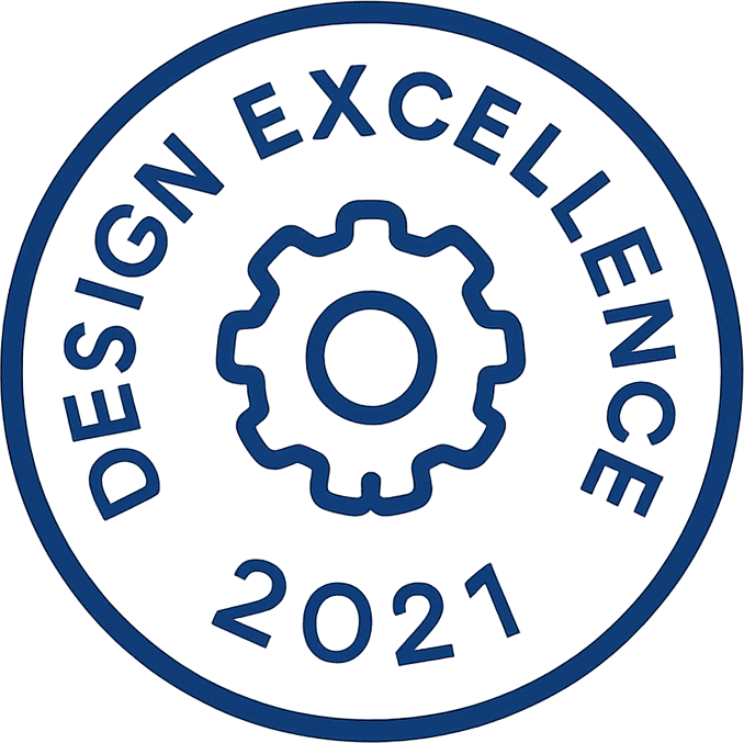 Award badge: Design Excellence 2021