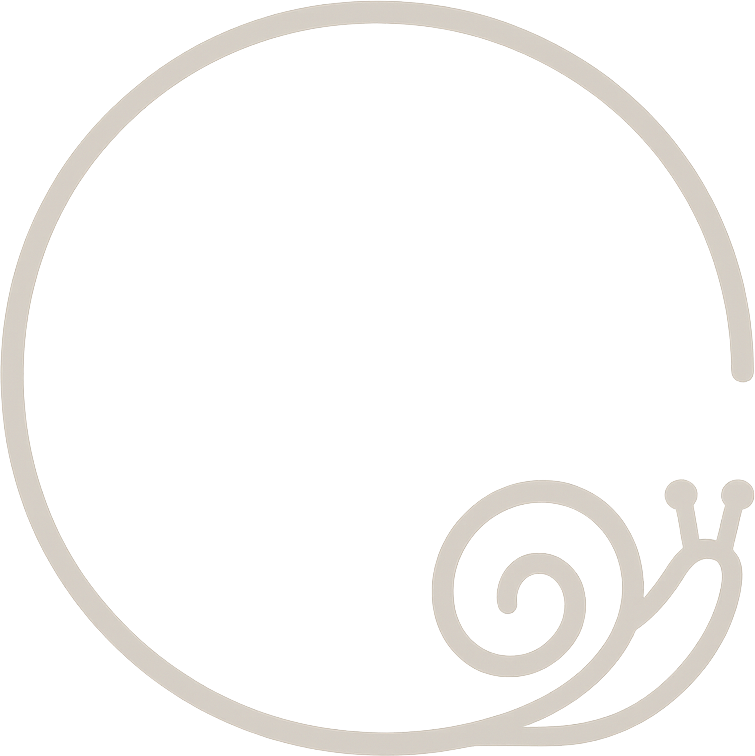 Circular progress ring with a tiny snail
