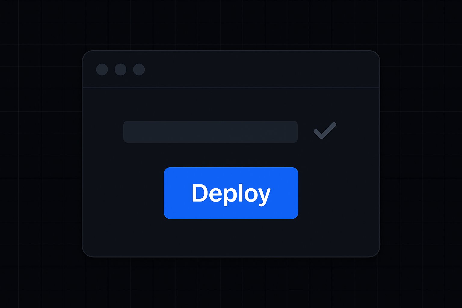 One‑click deploy thumbnail: deploy button in browser chrome