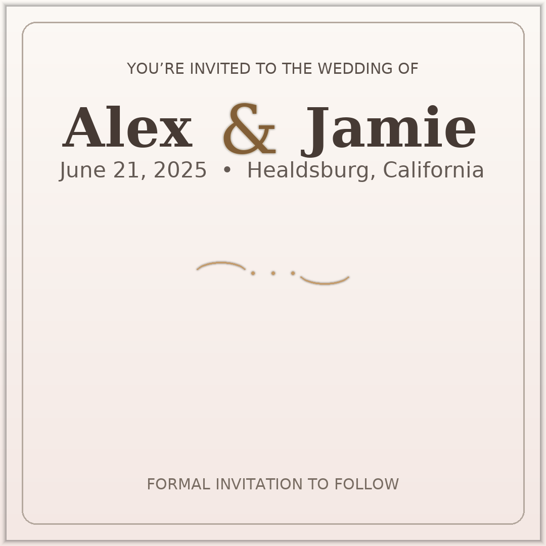 Wedding Invitation preview