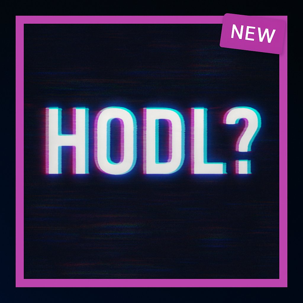 Meme: HODL? glitch art