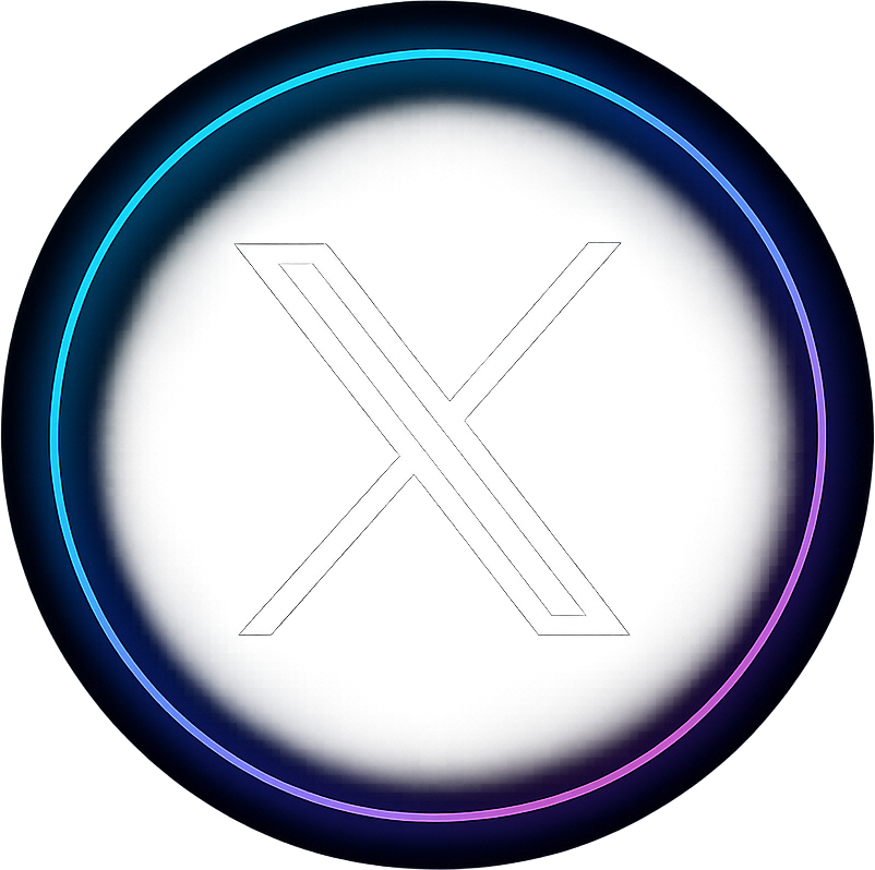 X (Twitter) logo sticker